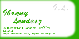 ibrany landesz business card
